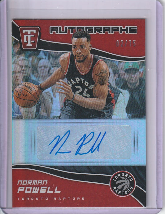 2017-18 Panini Totally Certified Basketball - Norman Powell 'Autographs' Auto /75