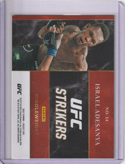 2021 Panini Select UFC - Israel Adesanya 'Strikers'