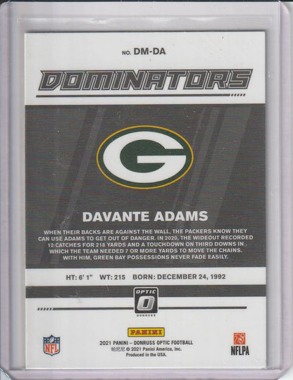 2021 Panini Donruss Optic Football - Davante Adams 'Dominators'