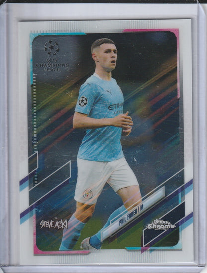 2021 Topps Chrome UCL x Steve Aoki - Phil Foden /199