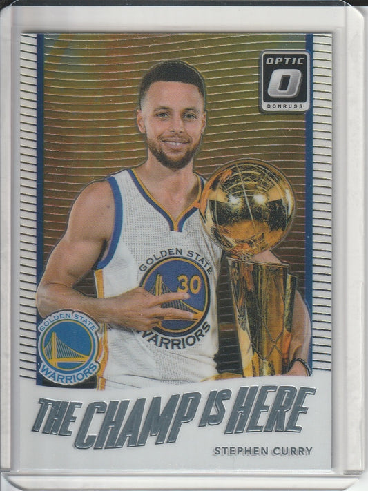 2017-18 Panini Donruss Optic Basketball - Stephen Curry 'The Champ is Here'