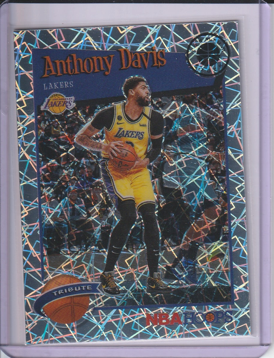2019-20 Panini Hoops Premium Stock Basketball - Anthony Davis 'Silver Lazer' Prizm