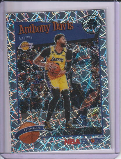 2019-20 Panini Hoops Premium Stock Basketball - Anthony Davis 'Silver Lazer' Prizm