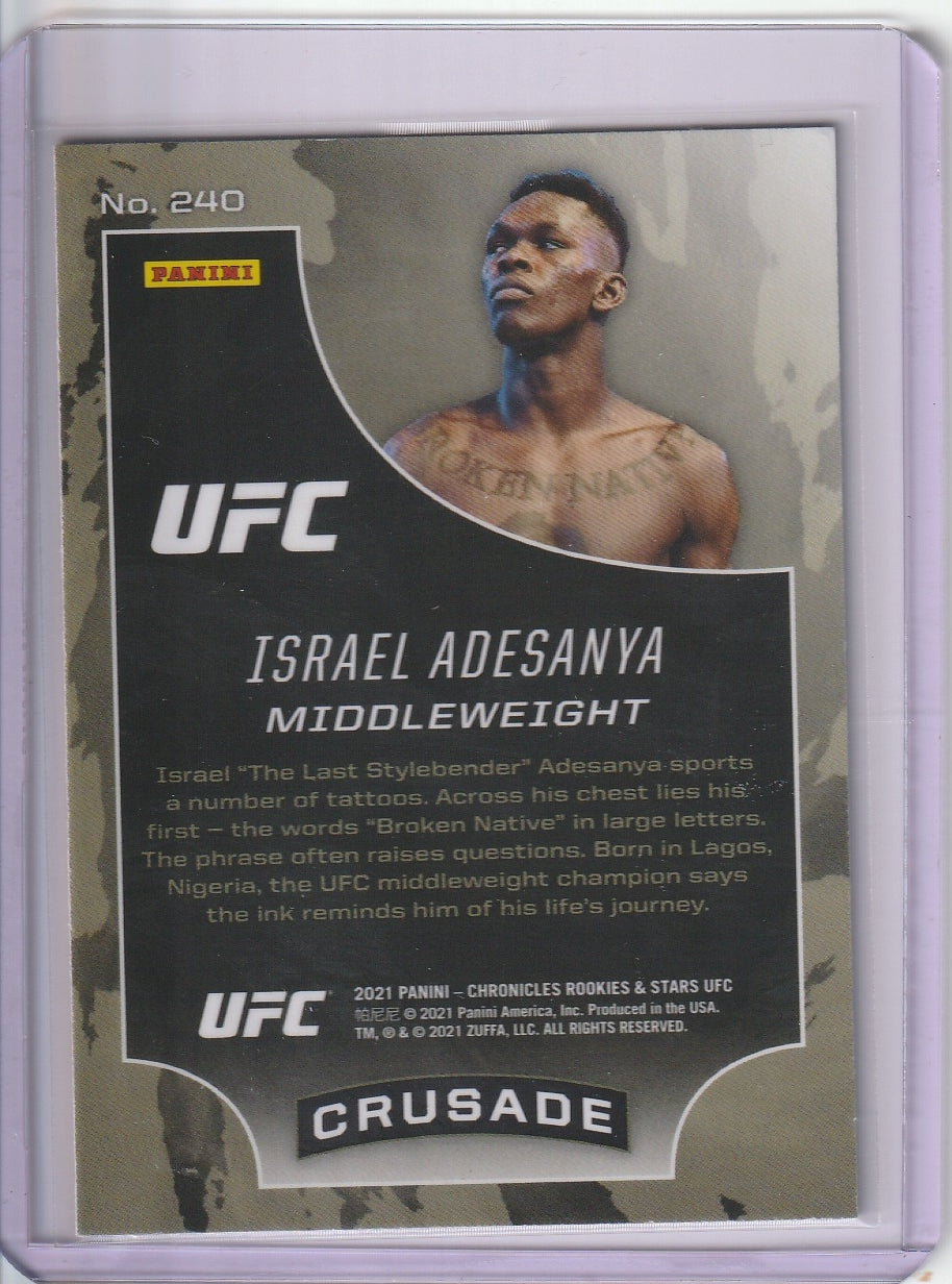 2021 Panini Chronicles Rookies & Stars UFC - Israel Adesanya 'Crusade'