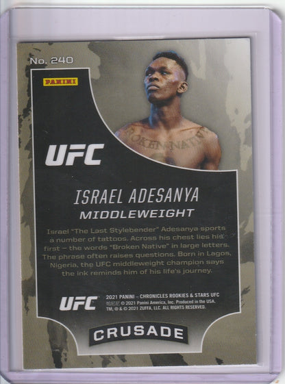 2021 Panini Chronicles Rookies & Stars UFC - Israel Adesanya 'Crusade'