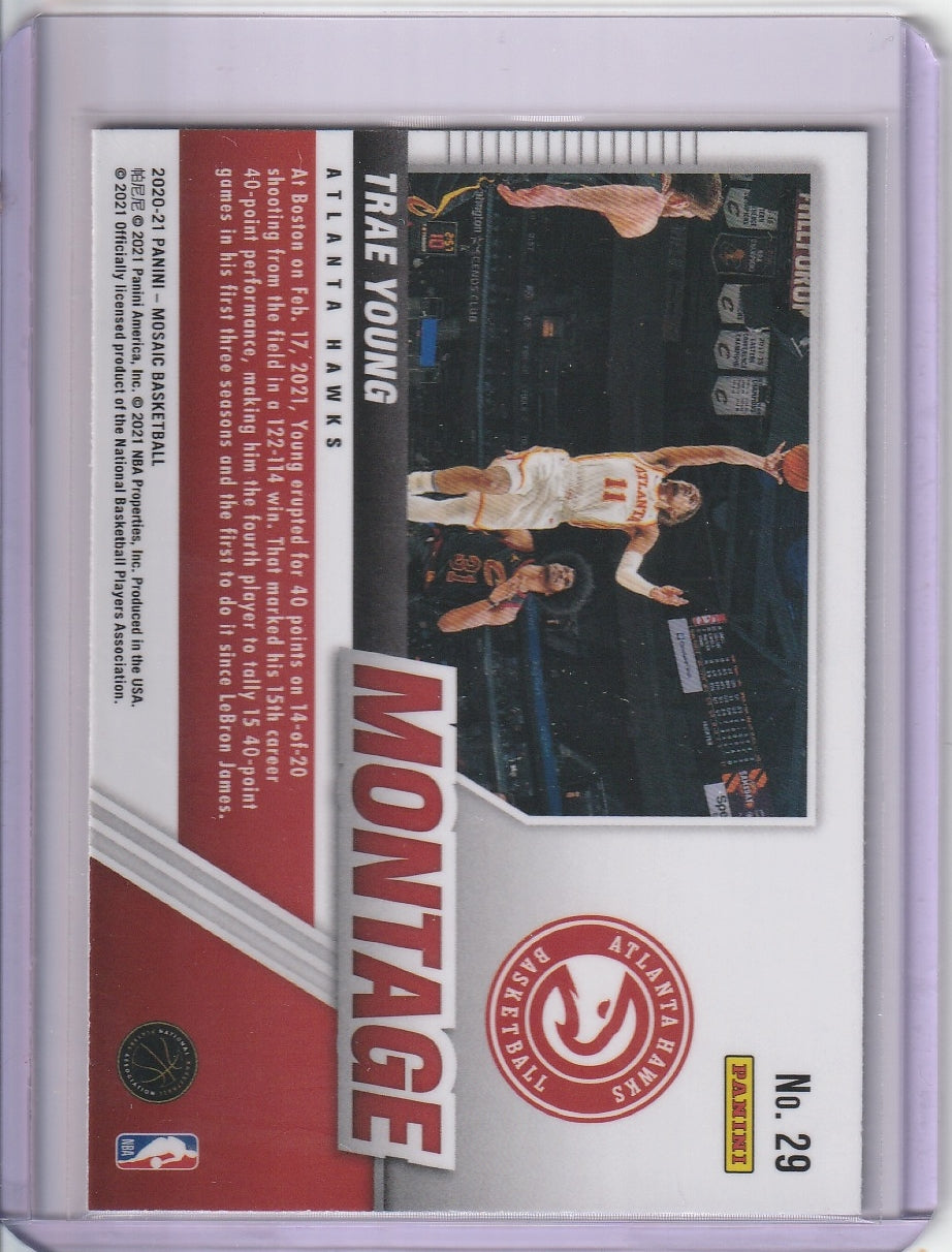 2020-21 Panini Mosaic Basketball - Trae Young 'Montage'
