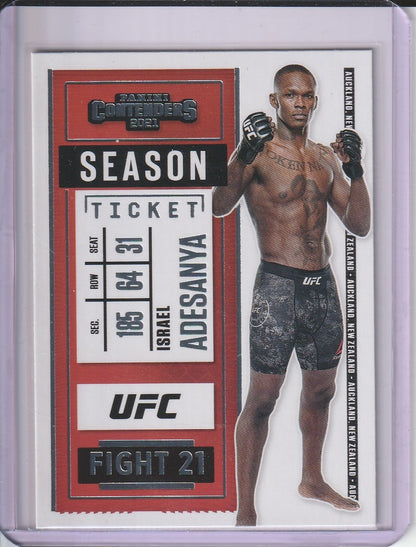 2021 Panini Chronicles Contenders UFC - Israel Adesanya