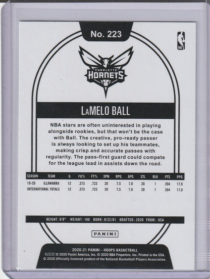 2020-21 Panini Hoops Basketball - LaMelo Ball RC Rookie