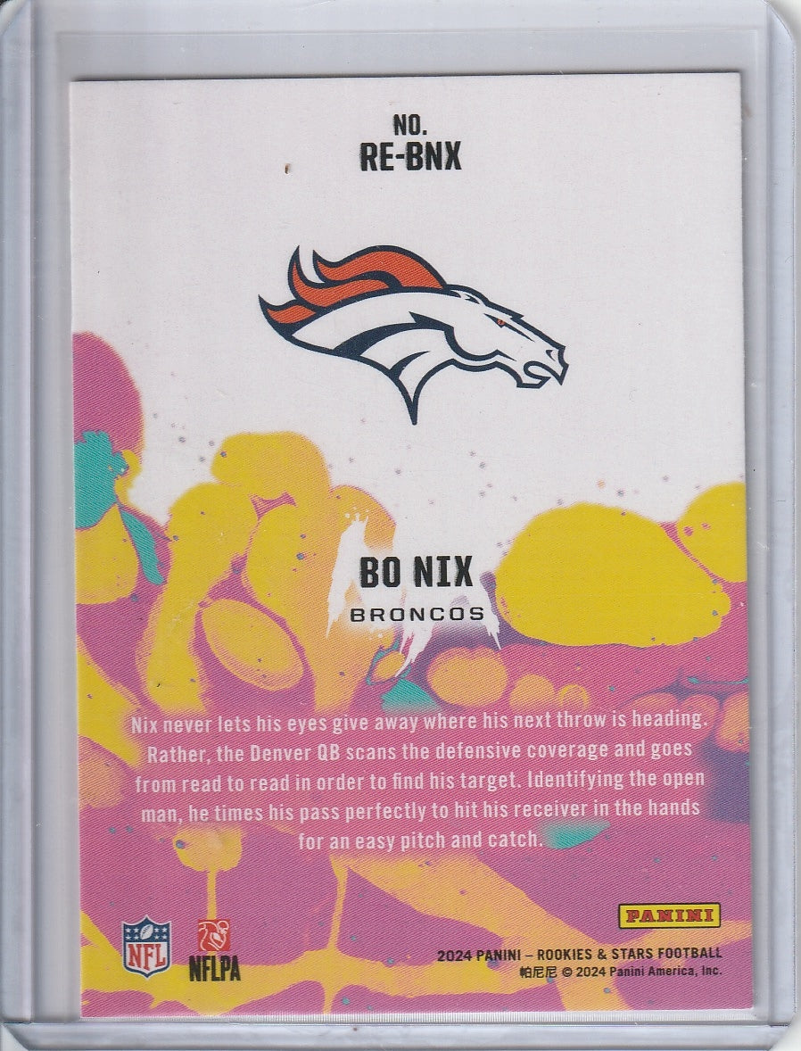 2024 Panini Rookies and Stars Football - Bo Nix 'Rookie Exclusive' RC
