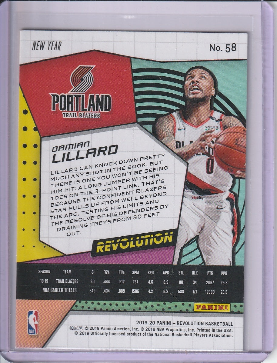 2019-20 Panini Revolution Basketball - Damian Lillard 'Chinese New Year'