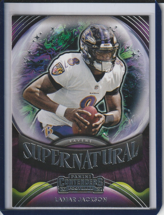 2021 Panini Contenders Football - Lamar Jackson 'Supernatural'