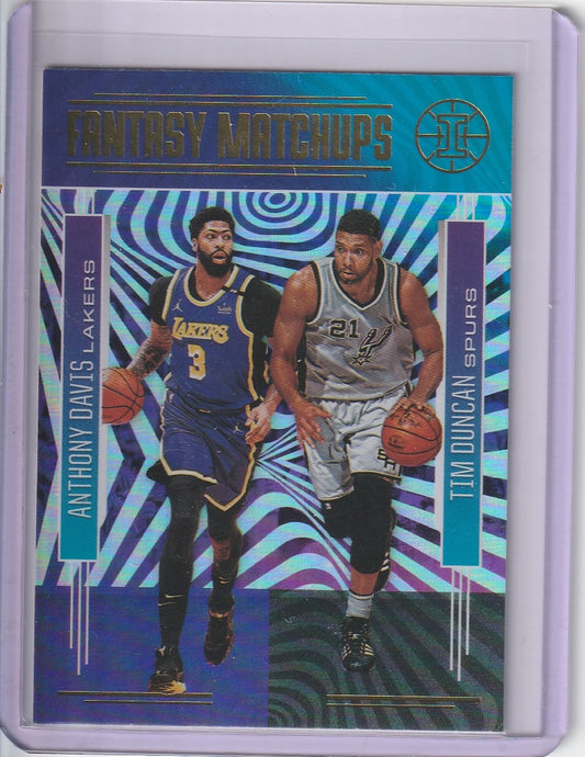 2020-21 Panini Illusions Basketball - Anthony Davis / Tim Duncan 'Fantasy Matchups'