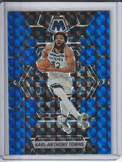 2022-23 Panini Mosaic Basketball - Karl-Anthony Towns 'Blue Prizm' /199