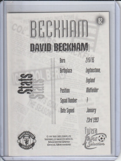 1999 Futera - David Beckham 'Fans Selection'