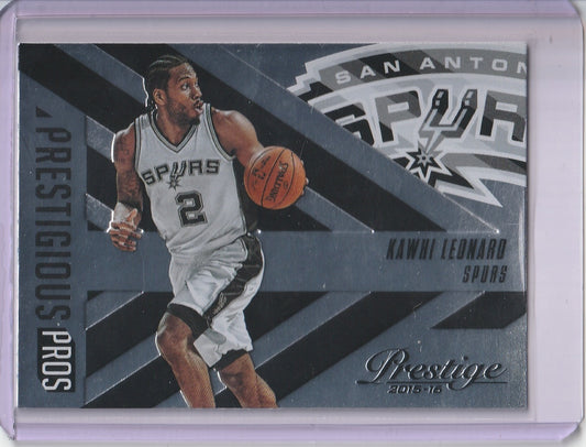 2015-16 Panini Prestige Basketball - Kawhi Leonard 'Prestigious Pros'