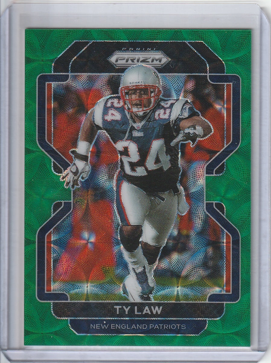 2021 Panini Prizm Football - Ty Law 'Green Scope' /75