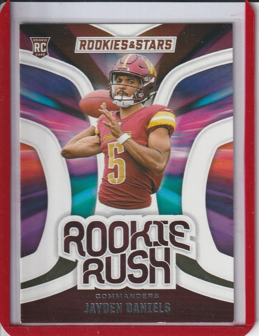 2024 Panini Rookies and Stars Football - Jayden Daniels 'Rookie Rush' RC