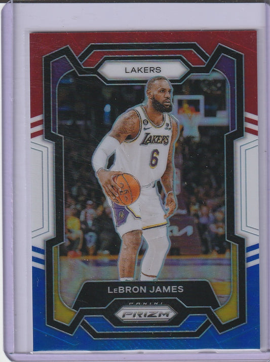 2023-24 Panini Prizm Basketball - LeBron James 'Red, White, Blue'