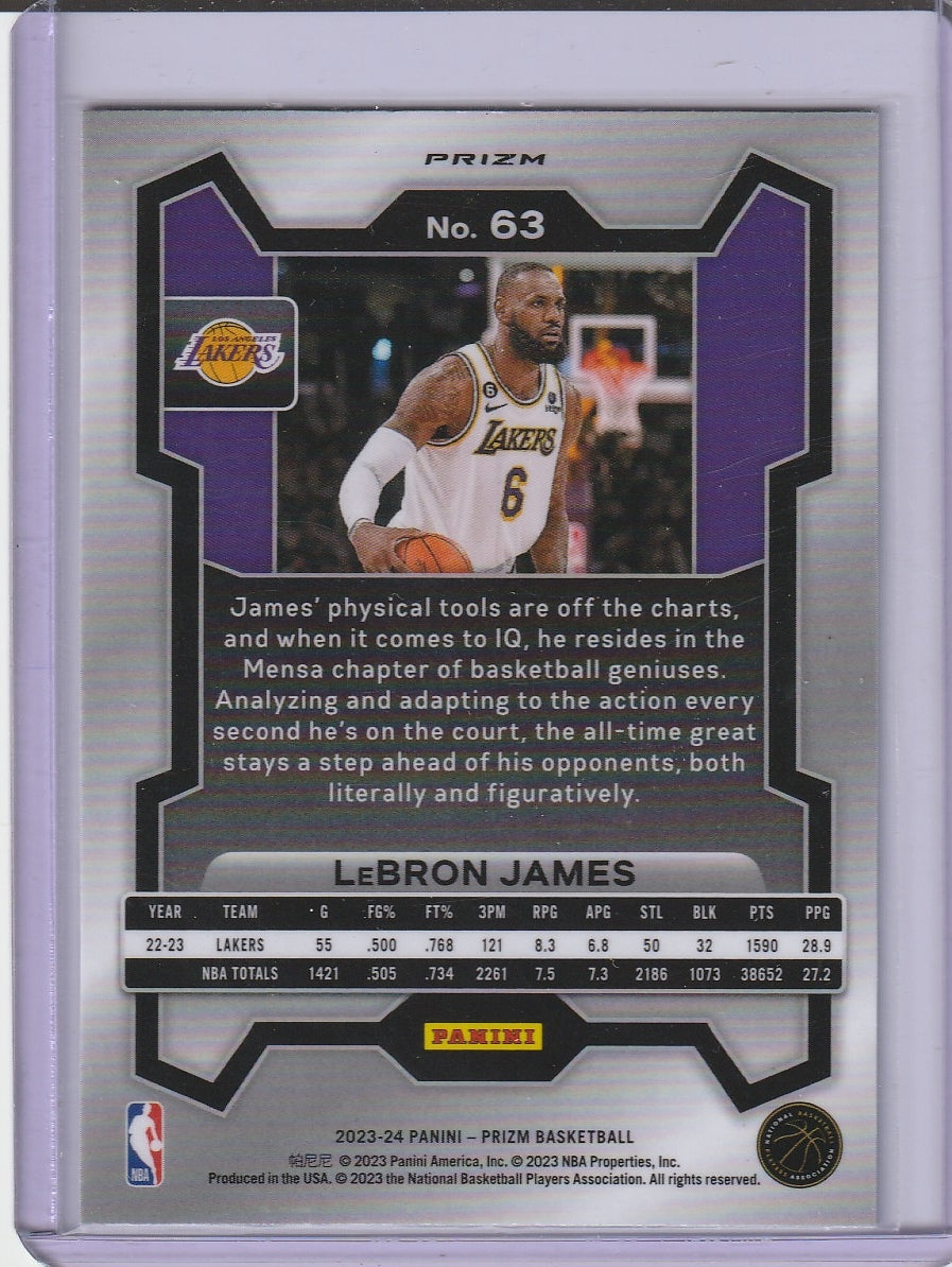2023-24 Panini Prizm Basketball - LeBron James 'Red, White, Blue'