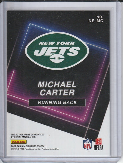 2022 Panini Elements Football - Michael Carter 'Neon Signs' Autograph /125