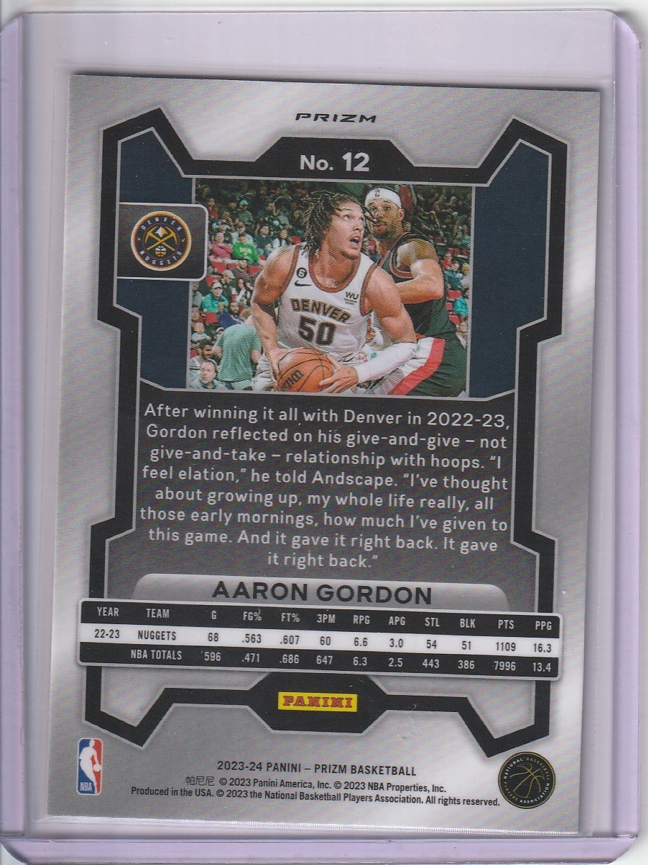 2023-24 Panini Prizm Basketball - Aron Gordon 'Red, White, Blue'