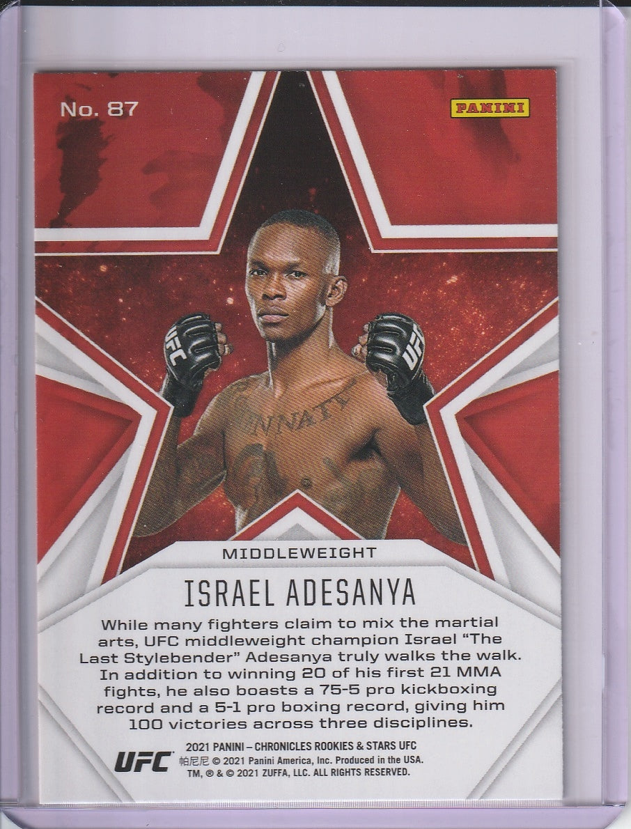 2021 Panini Chronicles Rookies and Stars UFC - Israel Adesanya