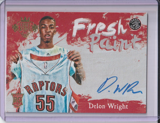 2015-16 Panini Court Kings Basketball - Delon Wright 'Fresh Paint' Autograph *On-Card*
