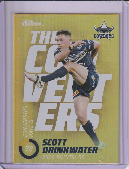 2025 NRL Traders - Scott Drinkwater 'The Converters' Gold Parallel
