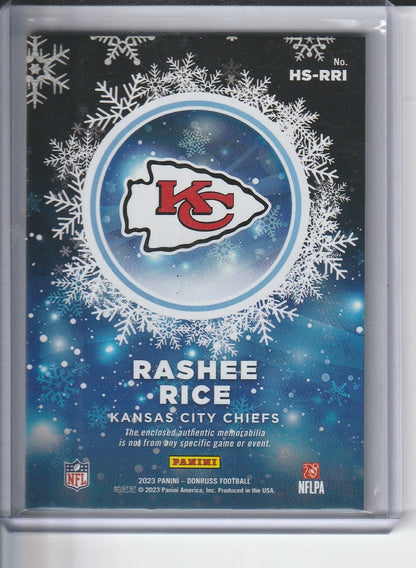 2023 Panini Donruss Football - Rashee Rice 'Rookie Sweaters' RC Rookie Jersey Relic