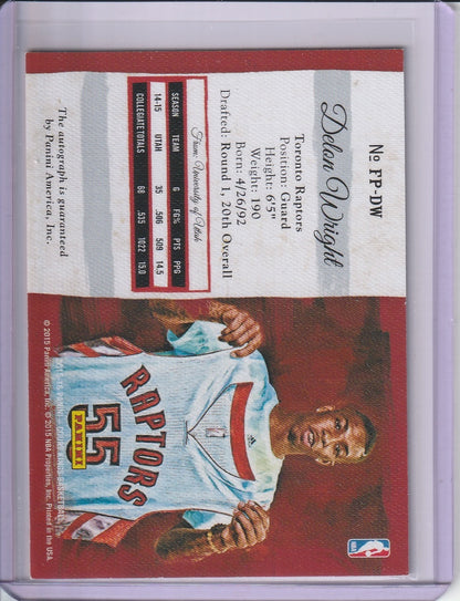 2015-16 Panini Court Kings Basketball - Delon Wright 'Fresh Paint' Autograph *On-Card*
