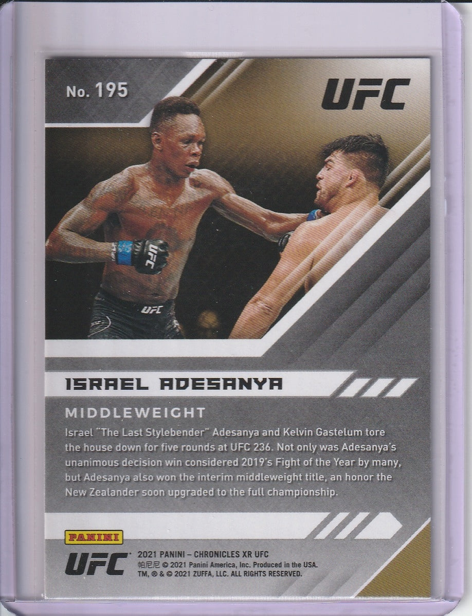 2021 Panini Chronicles XR UFC - Israel Adesanya