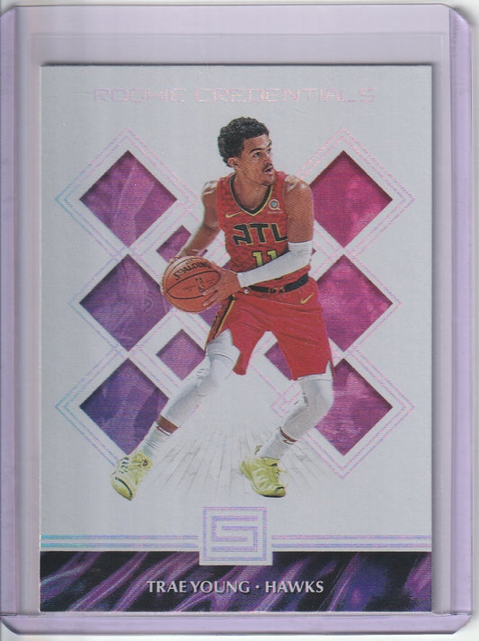 2018-19 Panini Status Basketball - Trae Young 'Rookie Credentials' RC