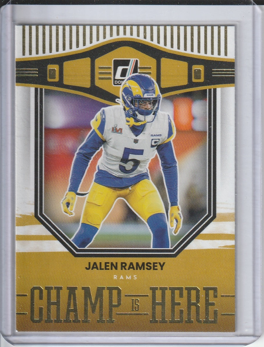 2022 Panini Donruss Football - Jalen Ramsey 'Champ Is Here'