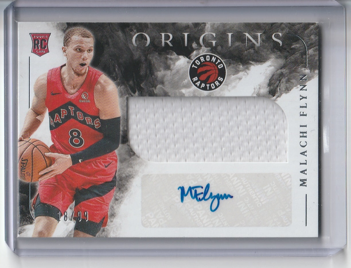2020-21 Panini Origins Basketball - Malachi Flynn RJA /99 RC Rookie Jersey Auto