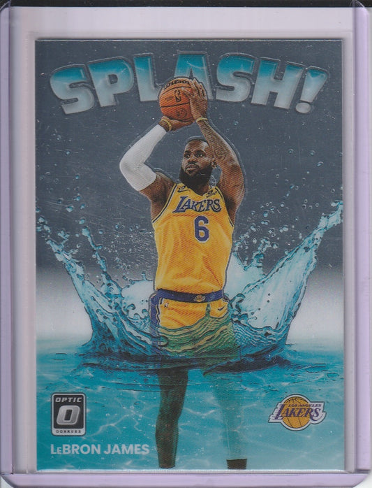 2022-23 Panini Donruss Optic Basketball - LeBron James 'Splash!'