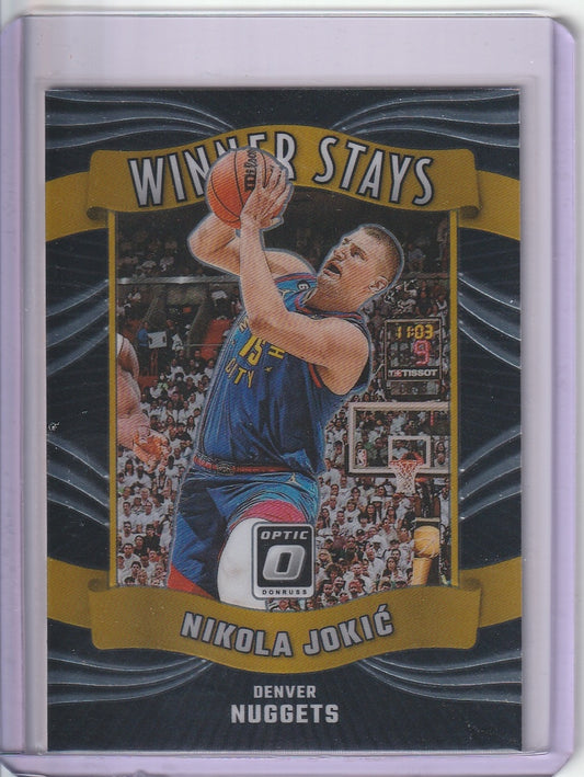 2023-24 Panini Donruss Optic Basketball - Nikola Jokic 'Winner Stays'