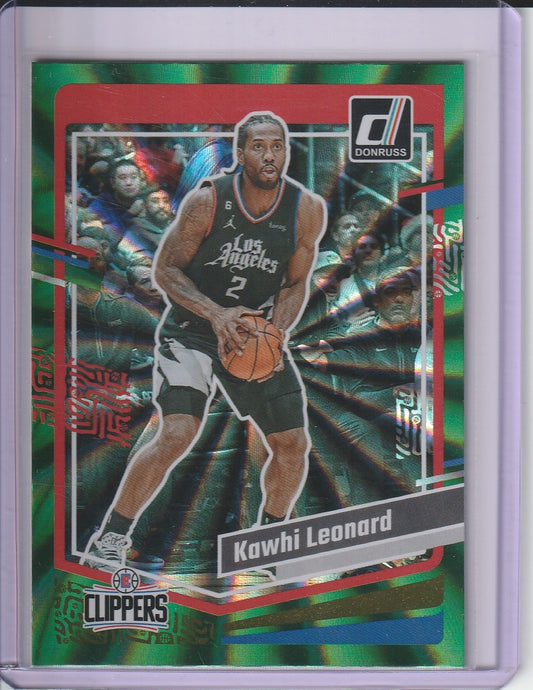 2023-24 Panini Donruss Basketball - Kawhi Leonard 'Green Laser'