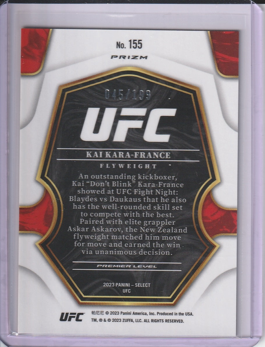 2023 Panini Select UFC - Kai Kara-France 'Blue Prizm' /199