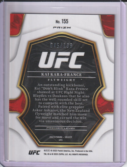 2023 Panini Select UFC - Kai Kara-France 'Blue Prizm' /199