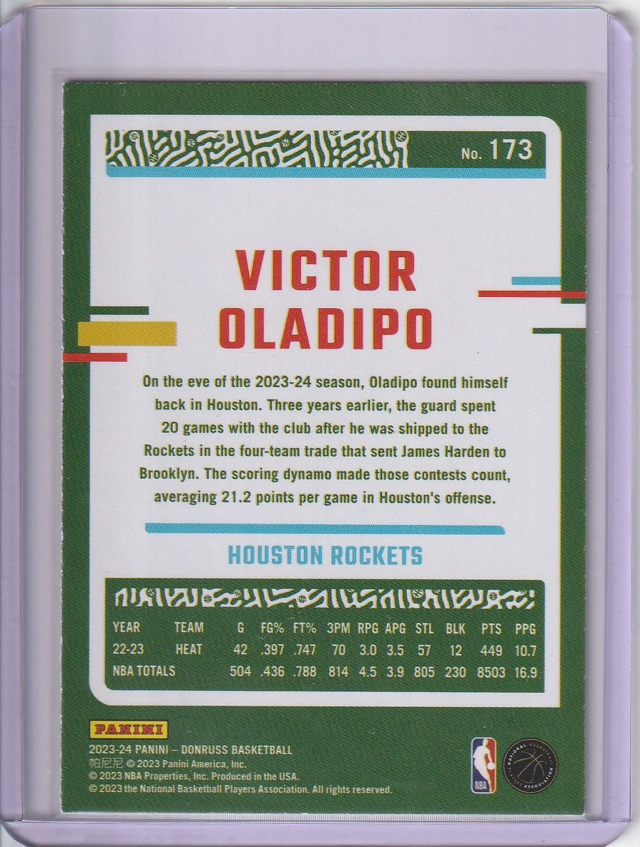 2023-24 Panini Donruss - Victor Oladipo 'Green Lazer'