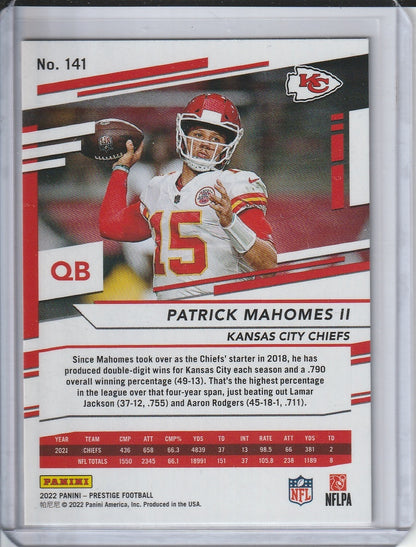 2022 Panini Prestige Football - Patrick Mahomes II