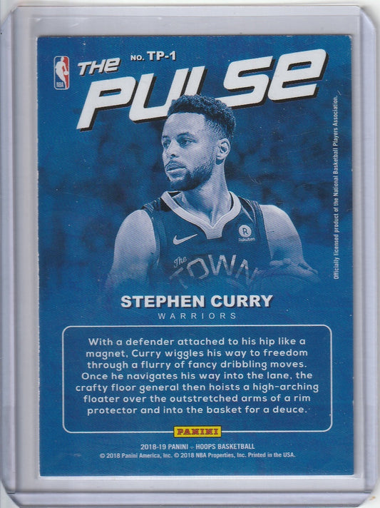 .2018-19 Panini Hoops Basketball - Stephen Curry 'The Pulse'