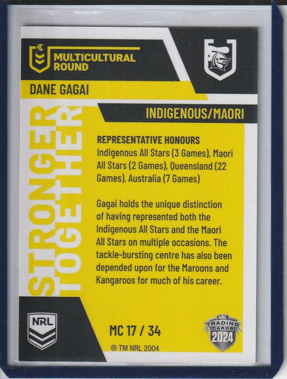 2024 NRL Elite - Dane Gagai 'Stronger Together' Multicultural Round