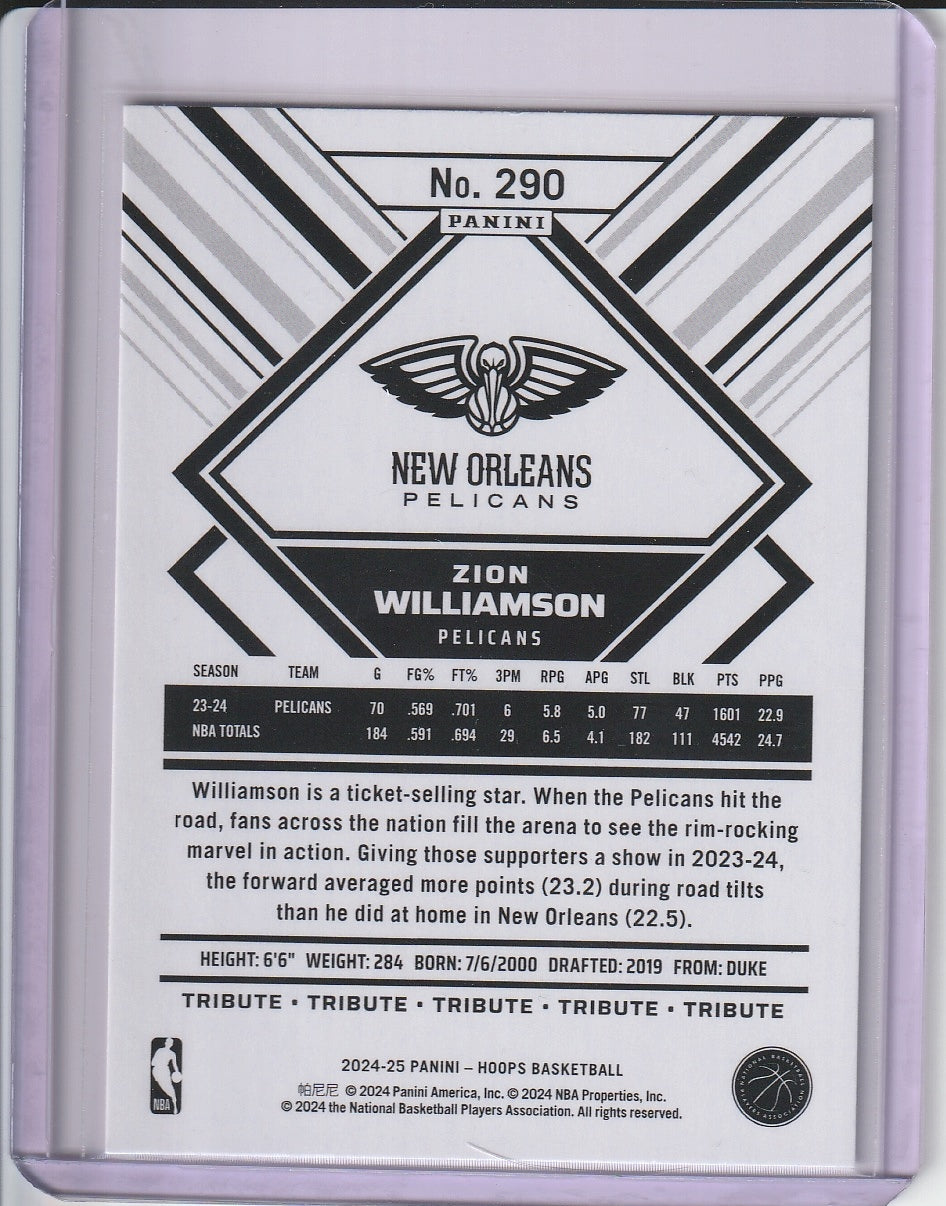 2024-25 Panini Hoops Basketball - Zion Williamson 'Tribute'