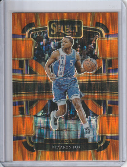 2023-24 Panini Select Basketball - DeAaron Fox 'Orange Flash'