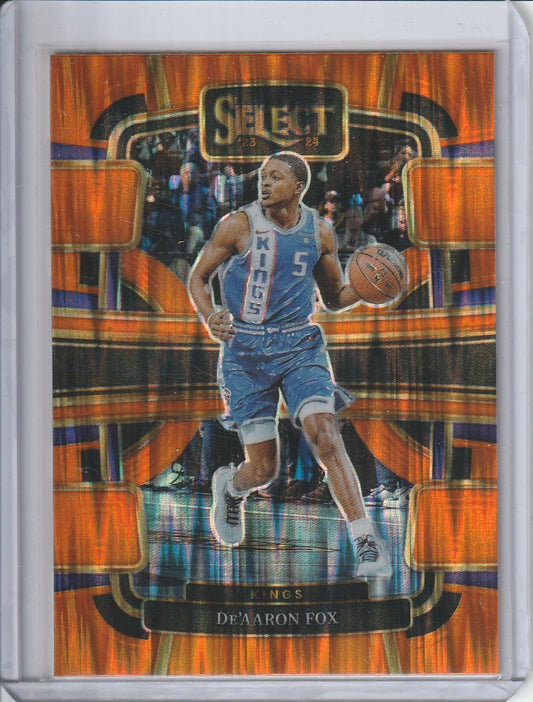 2023-24 Panini Select Basketball - DeAaron Fox 'Orange Flash'
