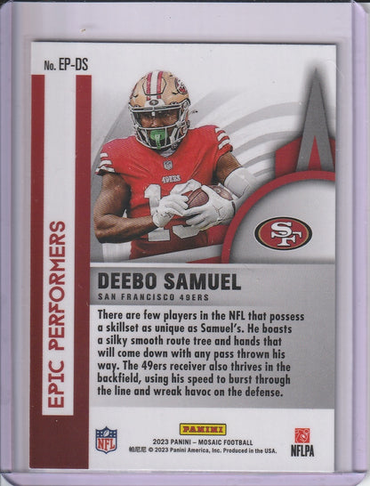 2023 Panini Mosaic Football - Deebo Samuel 'Epic Performers'