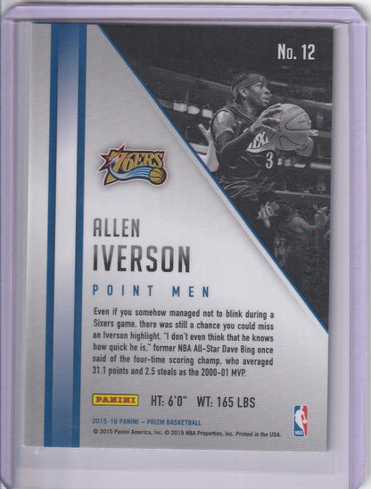 2015-16 Panini Prizm Basketball - Allen Iverson 'Point Men'