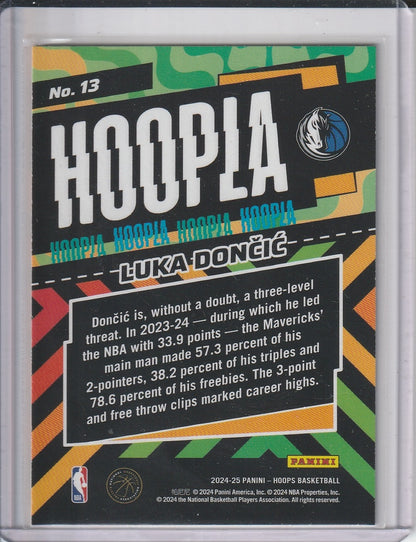 2024-25 Panini Hoops Basketball - Luka Doncic 'Hoopla'