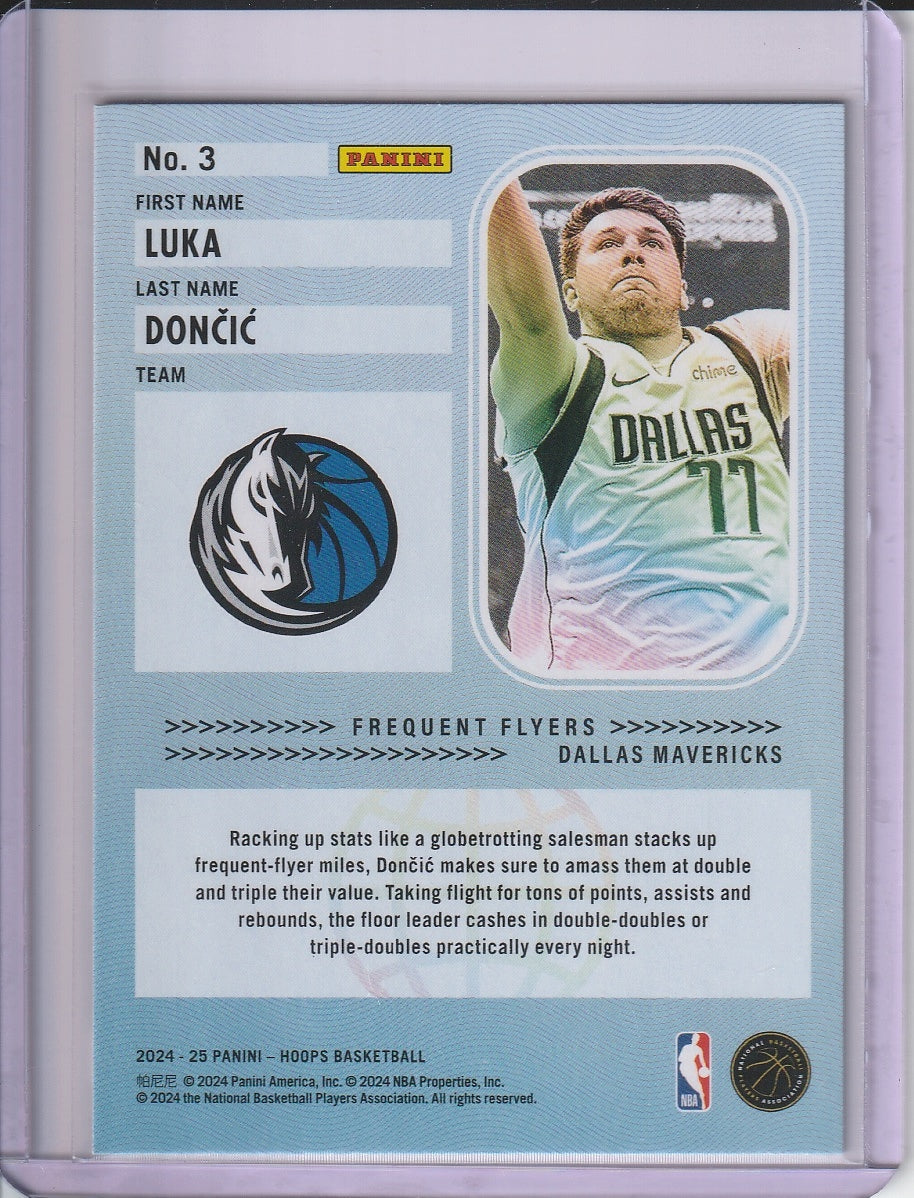 2024-25 Panini Hoops Basketball - Luka Doncic 'Frequent Flyers'